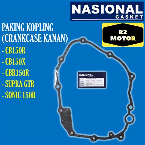 Jual NGI GASKET PAKING KOPLING CRANKCASE KANAN CB150R CB150X CBR150R