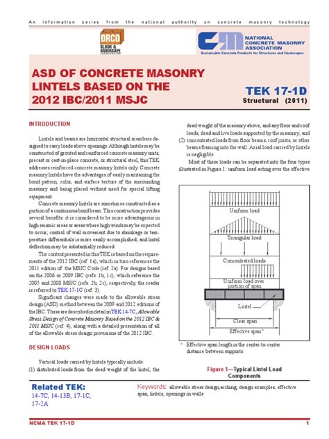 Lintel Design Example | PDF | Masonry | Beam (Structure)