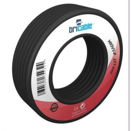 CABLE MANGUERA REDONDA H05VV F 3X1 5 NEGRA 10M