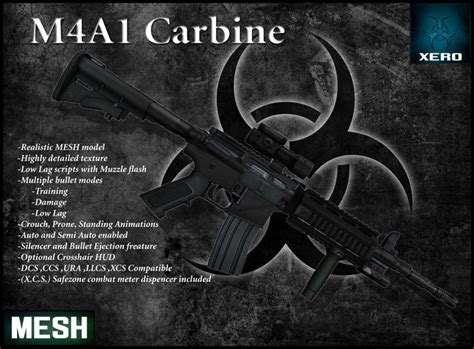 Second Life Marketplace M4a1 Carbine Assault Rifle