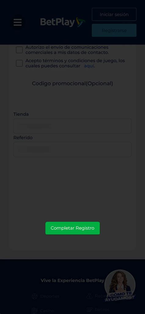 BetPlay Registrarse Crear Cuenta Inicio y Verificación