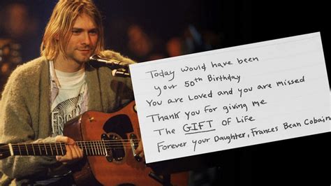 Kurt Cobains Daughter Frances Pens Heartfelt Note To Father The