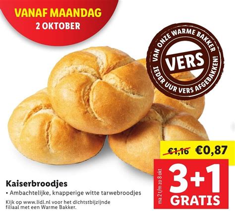 Kaiserbroodjes Aanbieding Bij Lidl