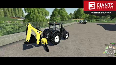 FS19 CAT Backhoe For Tractors V1 0 Farming Simulator 19 Mods Club