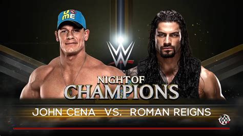 Wwe John Cena Vs Roman Reigns 2016 Youtube