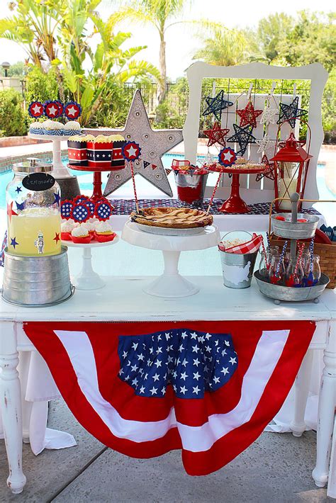 Red White And Blue Bbq Patriotic Party Ideas Michelles Party Plan It