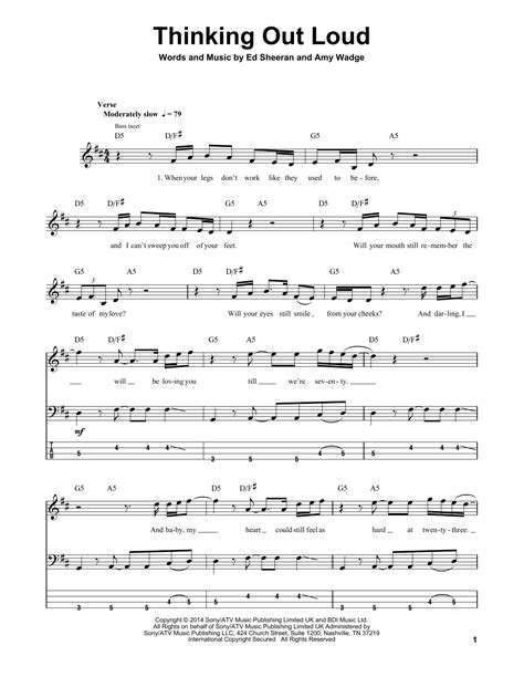 Thinking Out Loud | Sheet Music Direct