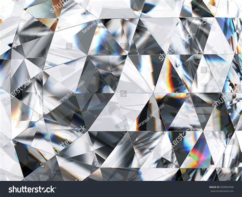 Diamond Crystal Close-up Texture Background 3d Stock Illustration ...