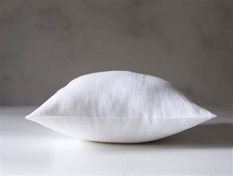 White Throw Pillows White Linen Pillow Cover White Throw - Etsy