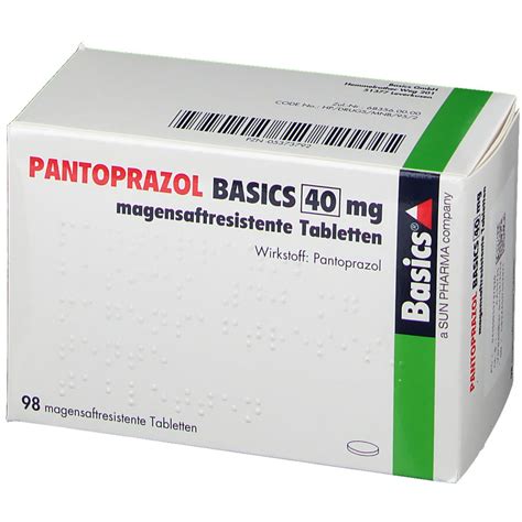 Pantoprazol Basics 40 Mg 98 St Mit Dem E Rezept Kaufen Shop Apotheke