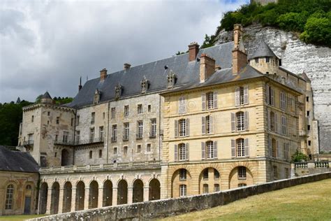 La Roche Guyon; France - June 14 2020 : the Castle Editorial Stock ...