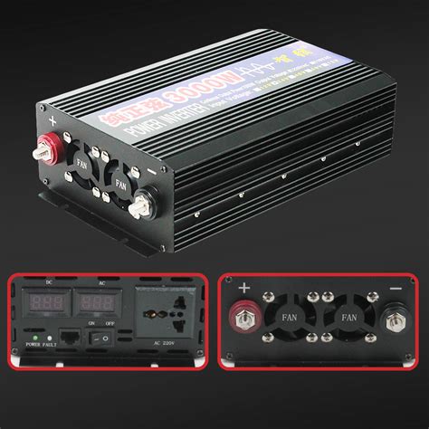 Taffware Power Inverter Mobil Pure Sine Wave DC 24V To AC 220V 3000W