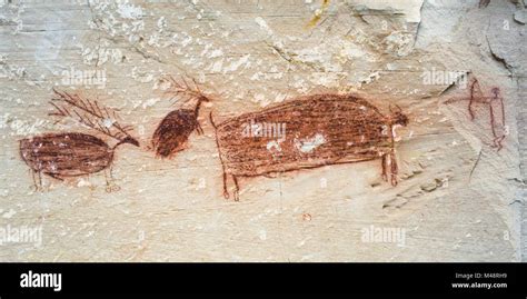 Rock Art in Horseshoe Canyon. Rock Art in Horseshoe Canyon Stock Photo ...