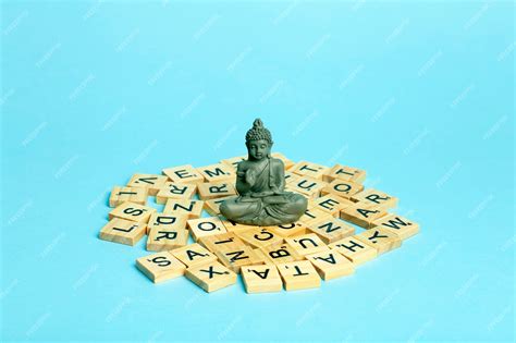 premium photo mind concept  meditating figure sits   pile