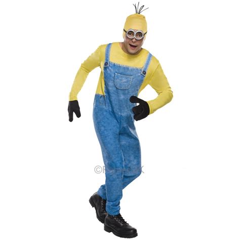 New Adult Ladies Mens Despicable Me Gru Dave Bob Minion Fancy Dress