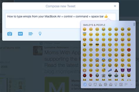 How to Type Emojis from a MacBook Air - Moms With Apps