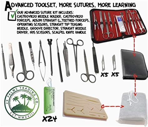 Buy Suture Practice Kit With Suture Guide High Of Sutures Surgical