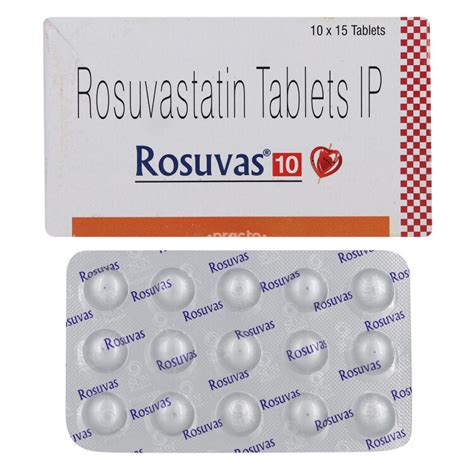 Rosuvas 10 MG Tablet Uses Dosage Side Effects Price Composition