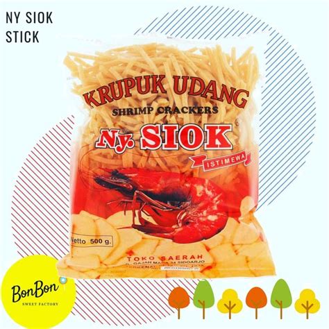 Jual Kerupuk Ny Siok Stick Udang Kerupuk Mentah NySiok Asli Stik Di