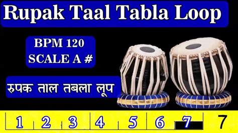 Rupak Taal Tabla Loop Bpm Scale A Sharp Youtube