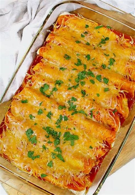 Cheesy Chicken Enchilada Recipe Starrjoyblog