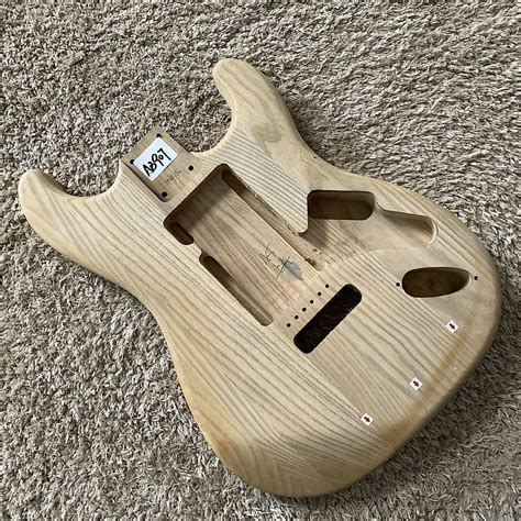 Unknown Solid Ash Wood Stratocaster Strat Style Guitar Body Reverb