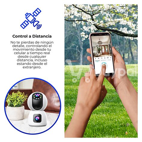 Ripley Camara De Seguridad Doble Lente Conexion Wifi Interior