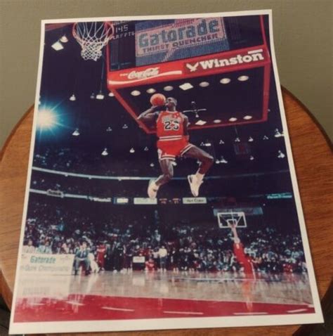 MICHAEL JORDAN CLASSIC 1988 SLAM DUNK CHAMPIONSHIP CHICAGO BULLS 8.5x11 ...