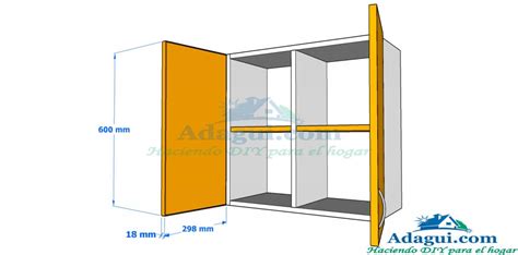 Plano Y Dise O Con Medidas Mueble Alto De Cocina Melamina Web Del