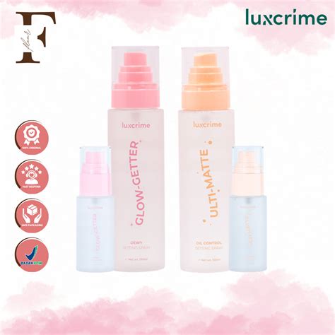 Jual LUXCRIME Setting Spray Glow Getter Dewy Ulti Matte Oil Control