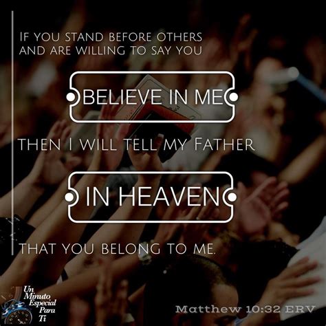 Matthew 1032 Frases Dios Decir No Frases