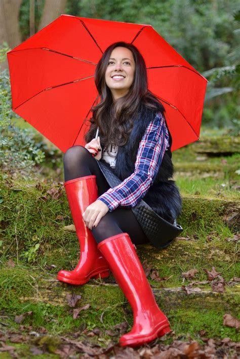 Females Who Wear Wellies Ladies Wellies Womens Rubber Boots Red Wellies