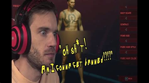 Pewdiepie Quits Stream After Showing Nudity Cyberpunk 2077 Youtube