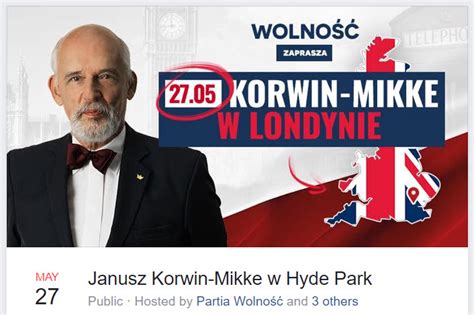 Janusz Korwin-Mikke - Speaking in London. The Worrying Trend of Entryism into Polish Communities