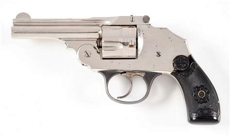 Lot Detail - (C) IVER JOHNSON SAFETY AUTOMATIC HAMMERLESS DOUBLE ACTION REVOLVER.