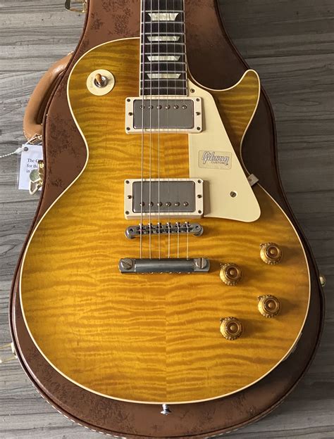 2019 Gibson Les Paul 1959 Reissue 60th Anniversary Golden Poppy Burst