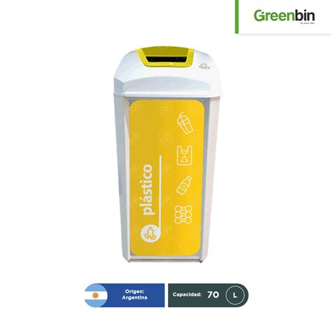 Bote De Basura Tapa Perforada Greenbin 70 L Regiobin