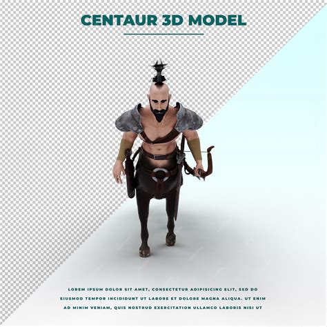 Premium Psd Centaur Greek Mythology Creature Half Man Half Horse