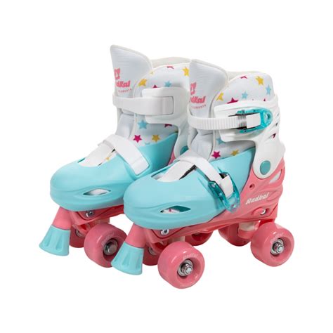 Patins Rodas Roller Skate Azul E Branco Radkal