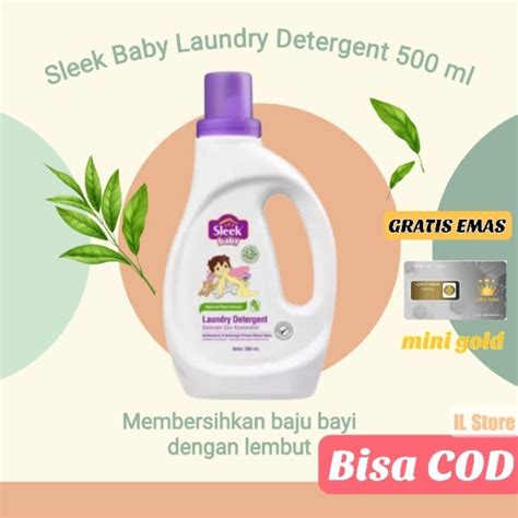 Jual Detergen Baju Bayi Sleek Baby Laundry Detergent 500ml Kemasan