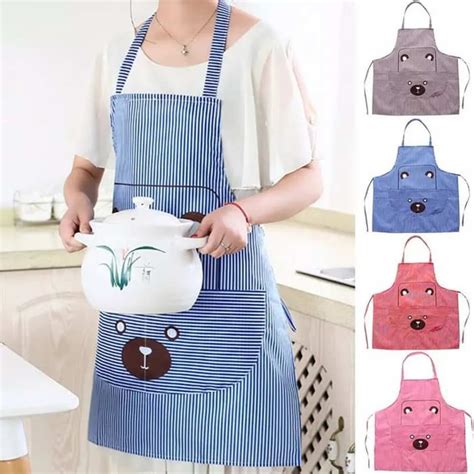 Jual Apron Celemek Clemek Masak Seragam Koki Chef Baju Masak Waiter