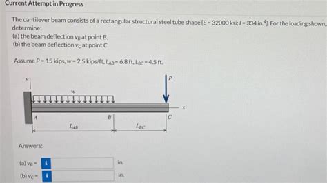 Solved The Cantilever Beam Consists Of A Rectangular Chegg