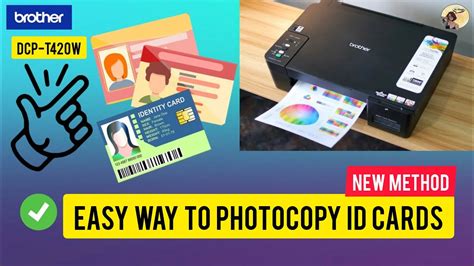 Easy Way To Photocopy ID Cards With Brother Printer DCP T420W YouTube