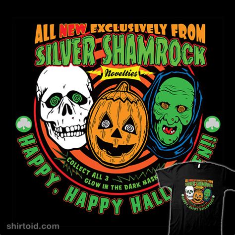 Silver Shamrock Halloween Ad - Shirtoid