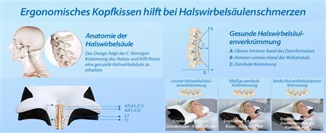 Homca In Ergonomisches Nackenkissen Orthop Disches Kopfkissen