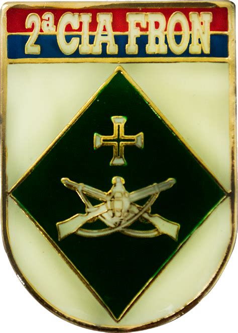 DISTINTIVO DE BOLSO EB 2º CIA FRON Miguel Hernandez Artigos Militares