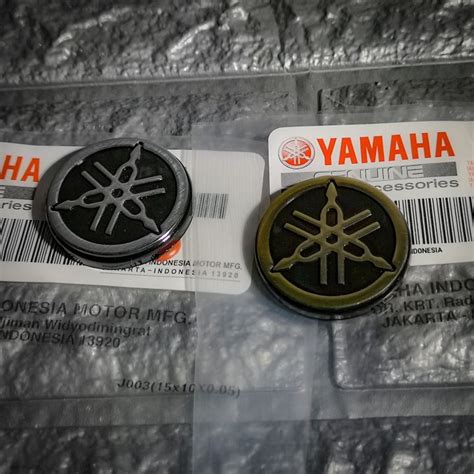 Yamaha Genuine Logo Emblem Embossed Gold Silver Mm Lazada Ph