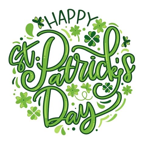 Free Vector Lettering St Patricks Day