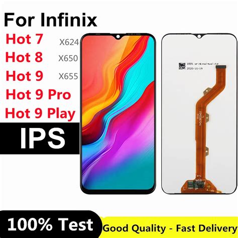 For Infinix Hot 9 Play Hot 8 7 9 Pro X624 X650 X655 X680 X655f Lcd Display Touch Screen