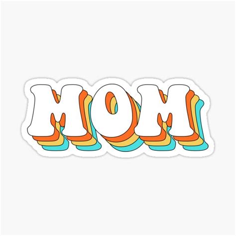 Mama Rainbow Sticker Mothers Day Ts Mama Stickers Mom Life